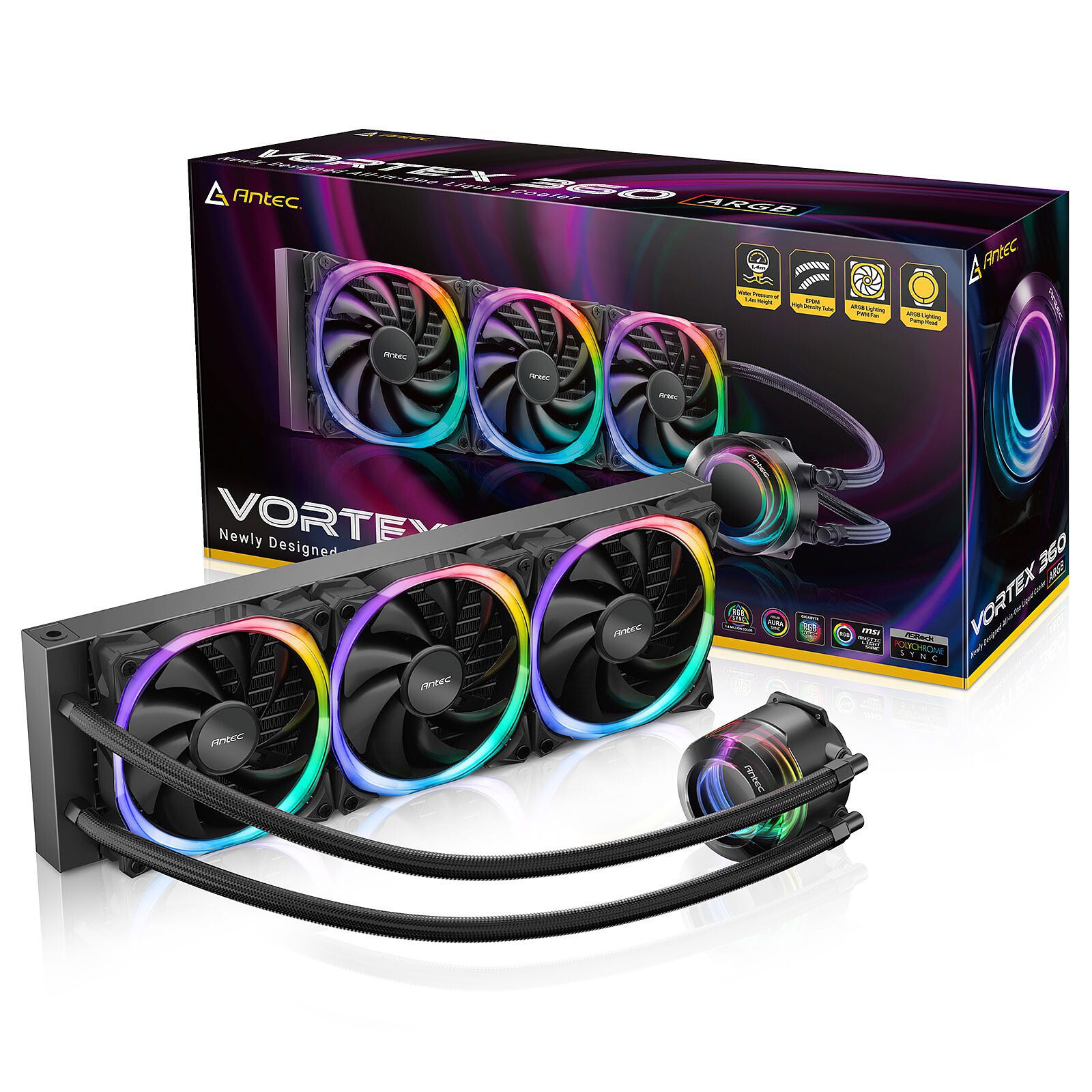 Antec Vortex 360 ARGB 1 Antec watercooling Radiateur 360 mm