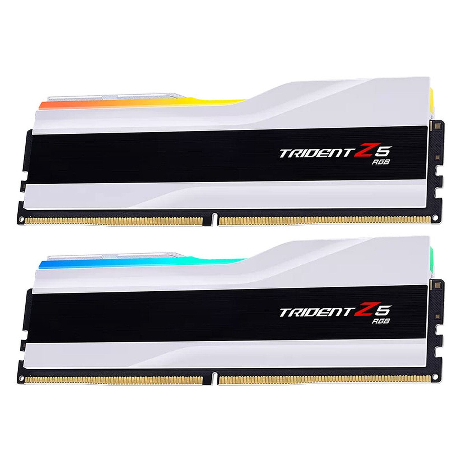 G.Skill Trident Z5 RGB 64 Go (2 x 32 Go) DDR5 6000 MHz CL36 - Blanc 1 RAM G.Skill DDR5 6000 MHz 64 Go