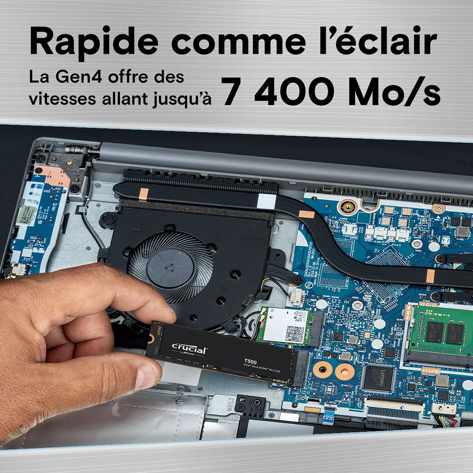 Crucial T500 2 To 2 disque dur ssd Crucial