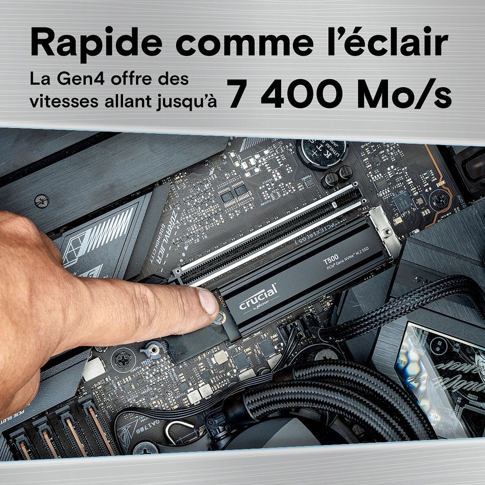 Crucial T500 1 To avec dissipateur 3 ssd 1 To Crucial