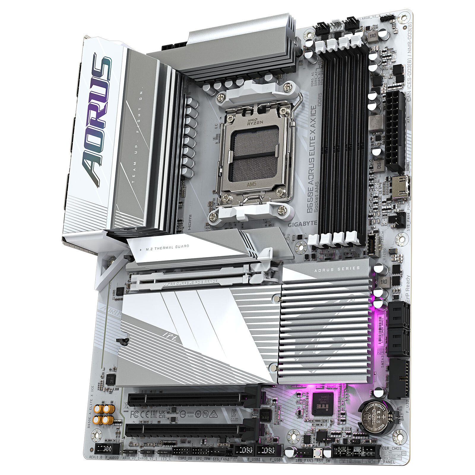 Gigabyte B650E AORUS ELITE X AX ICE 3 carte mère Gigabyte AMD AM5