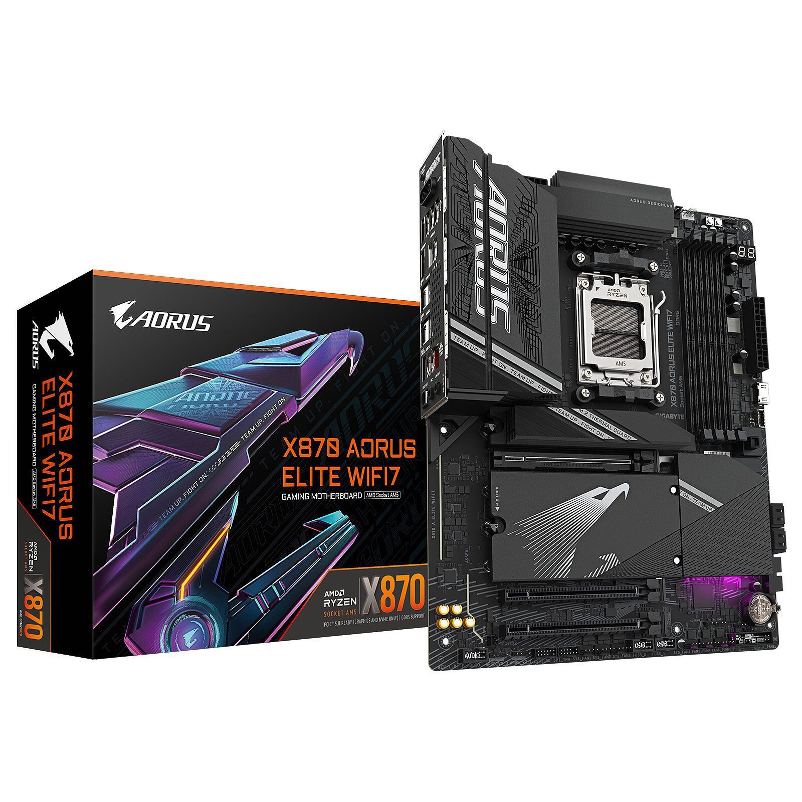 Gigabyte X870 AORUS ELITE WIFI7 1 carte mère Gigabyte AMD AM5