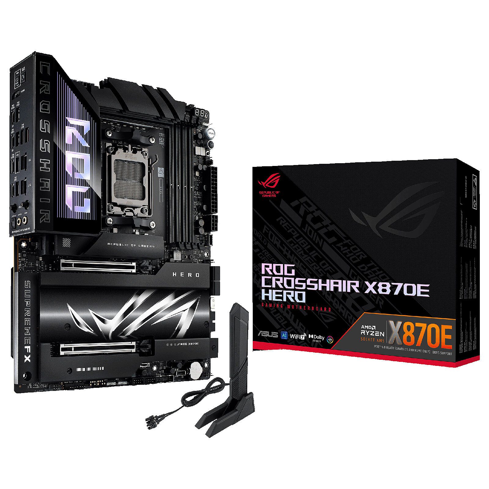 ASUS ROG CROSSHAIR X870E HERO 1 carte mère ASUS AMD AM5