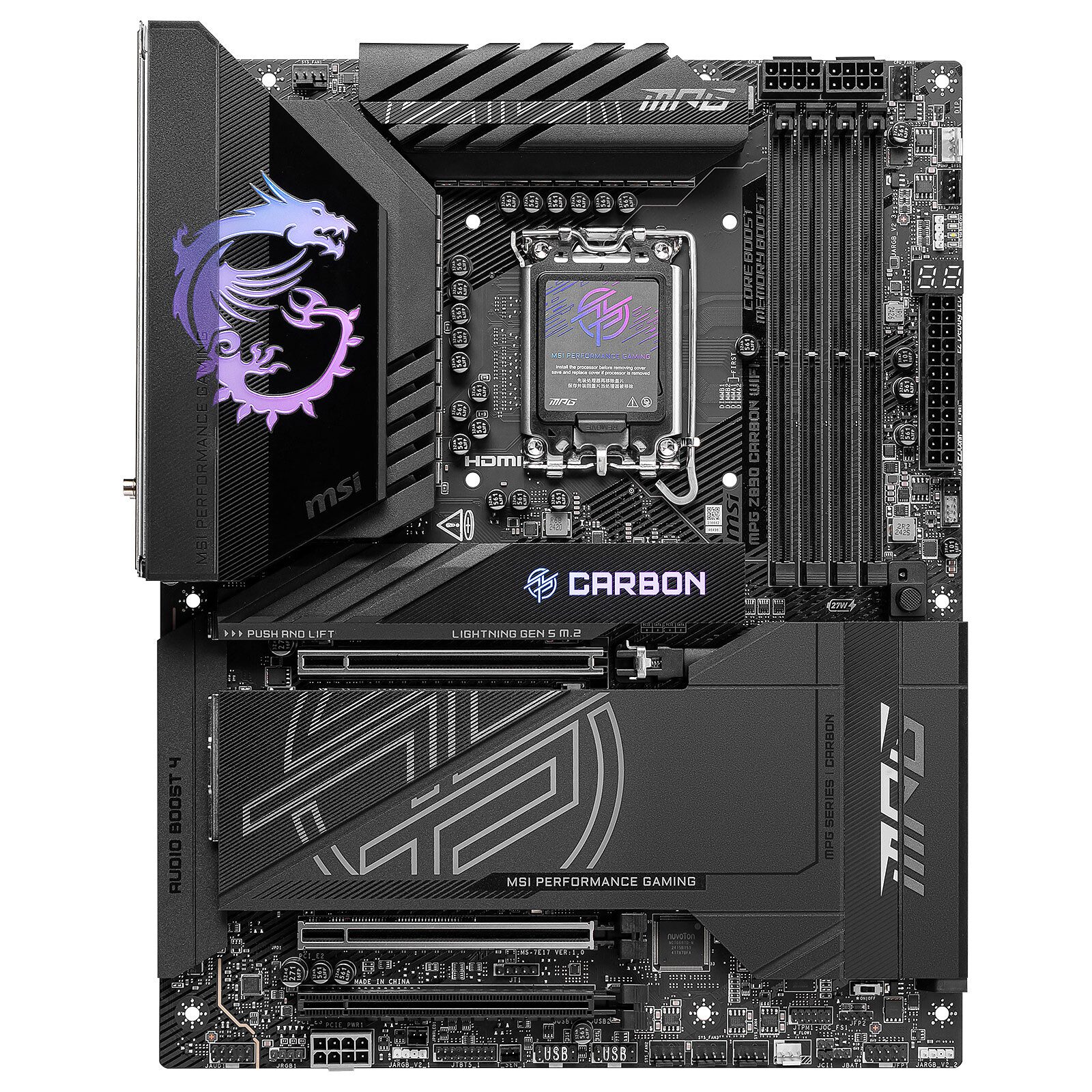 MSI MPG Z890 CARBON WIFI 3 carte mère MSI Intel 1851