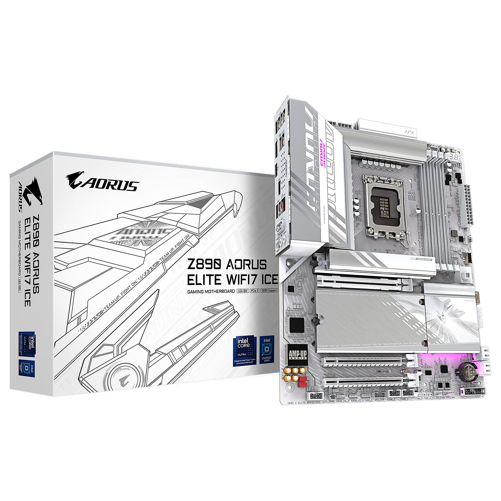 Gigabyte Z890 AORUS ELITE WIFI7 ICE 1 carte mère Gigabyte Intel 1851