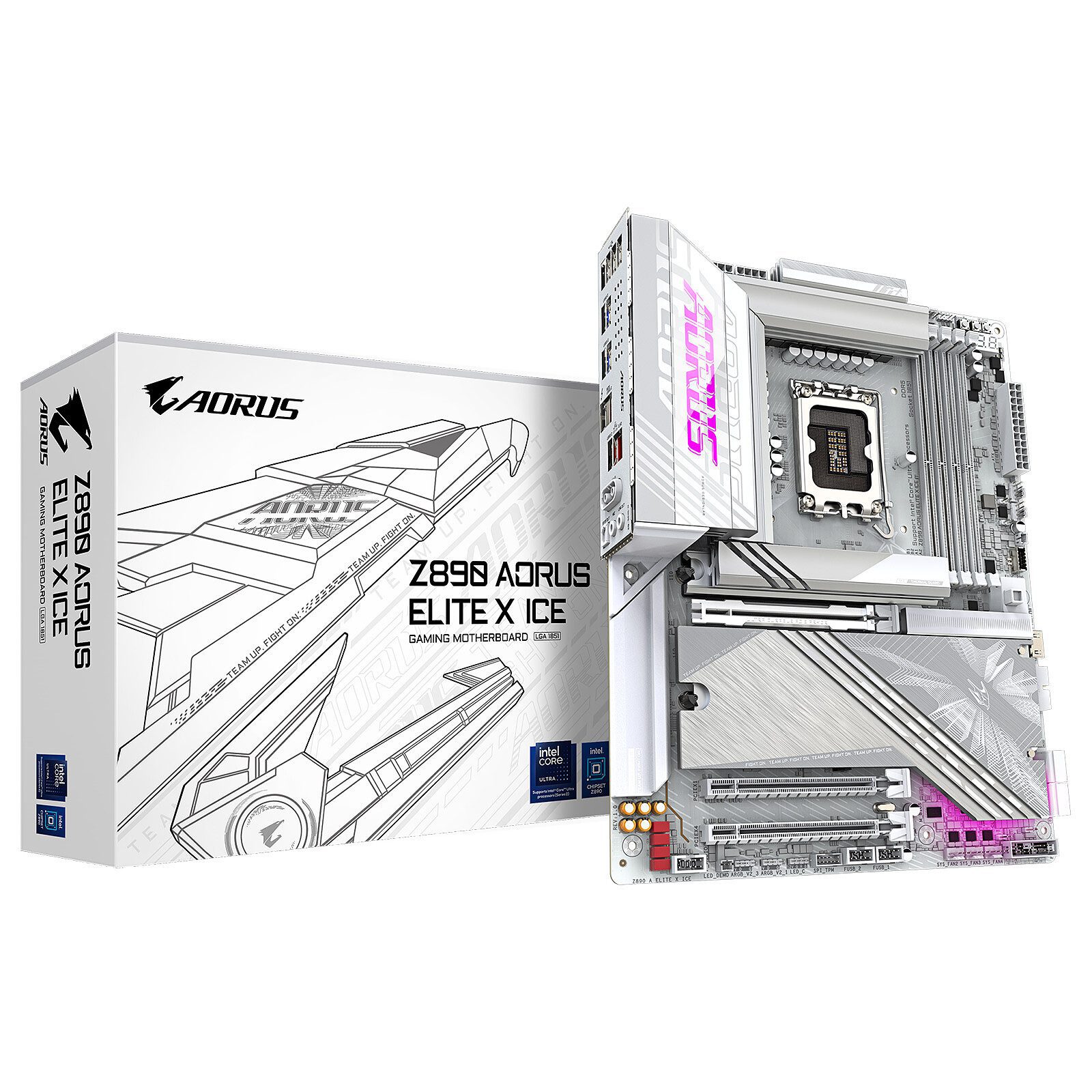 Gigabyte Z890 AORUS ELITE X ICE 1 carte mère Gigabyte Intel 1851
