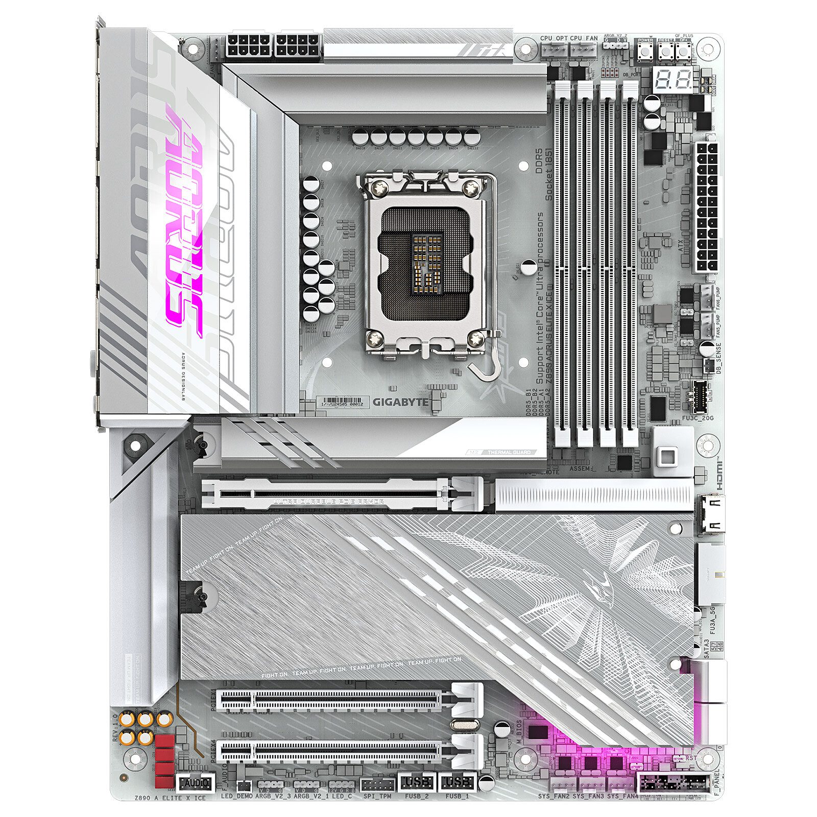 Gigabyte Z890 AORUS ELITE X ICE 3 carte mère Gigabyte Intel 1851