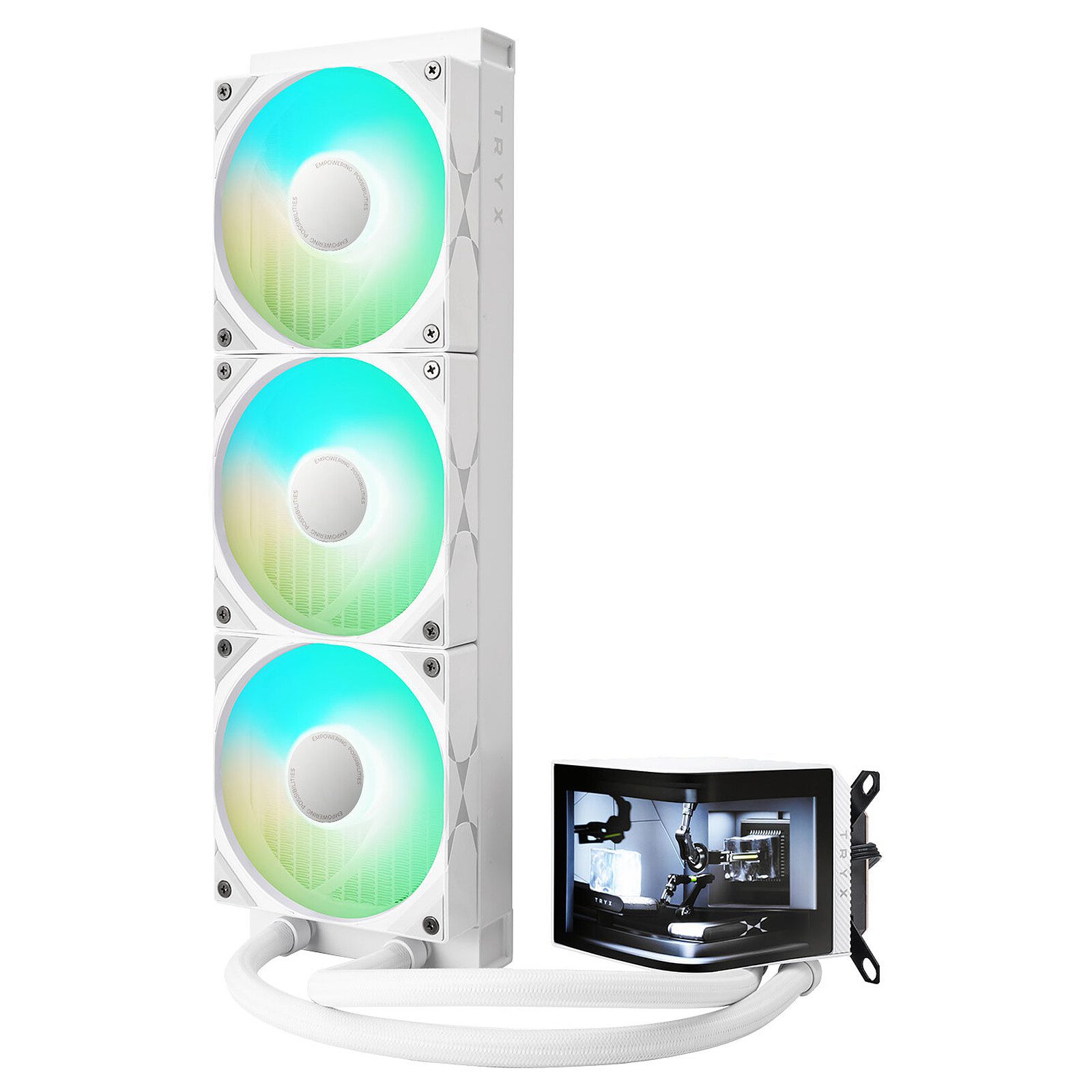 TRYX PANORAMA ARGB 360 – Blanc 2 TRYX watercooling Radiateur 360 mm