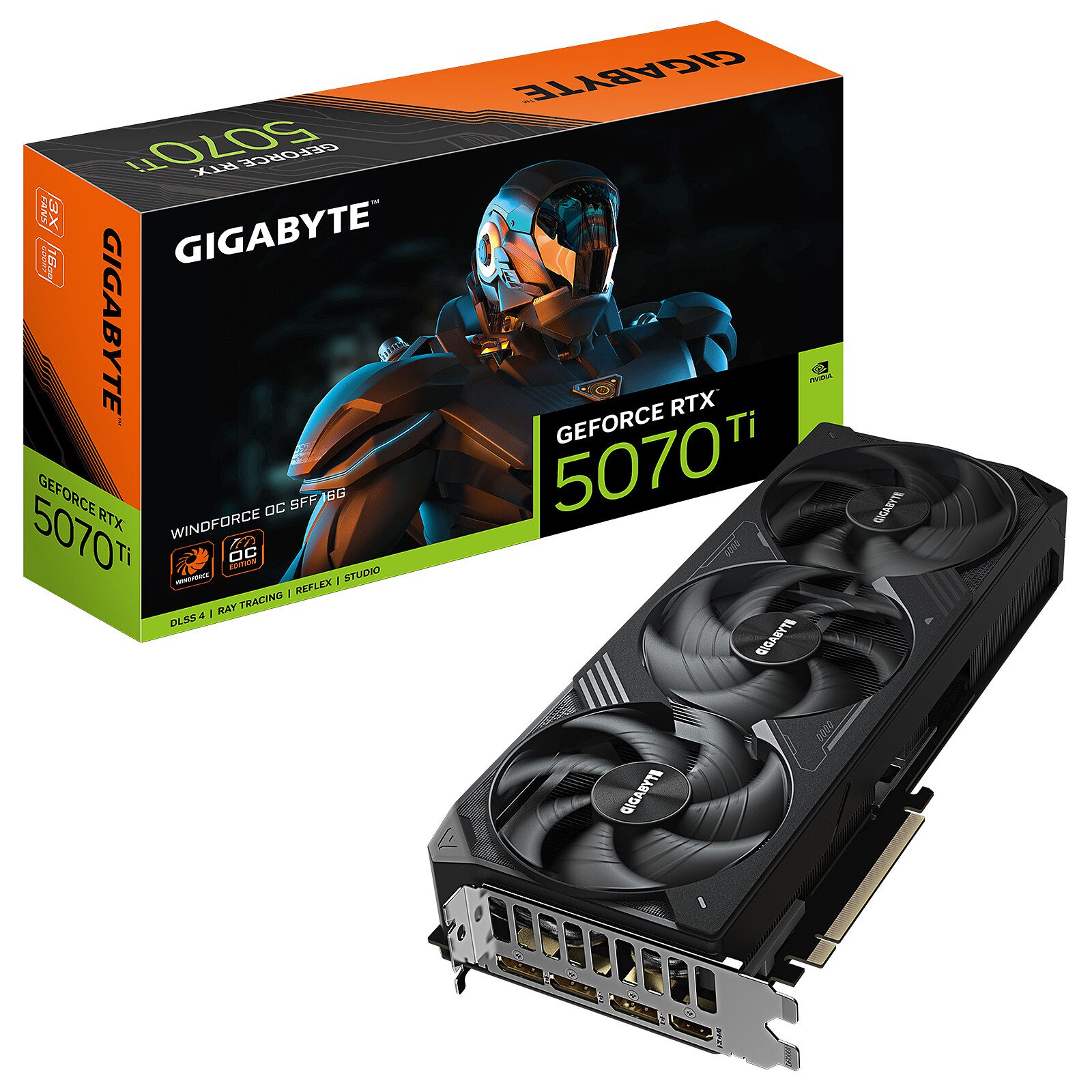 Gigabyte GeForce RTX 5070 Ti WINDFORCE OC SFF 16G 1 Gigabyte NVIDIA GeForce RTX 5070 Ti