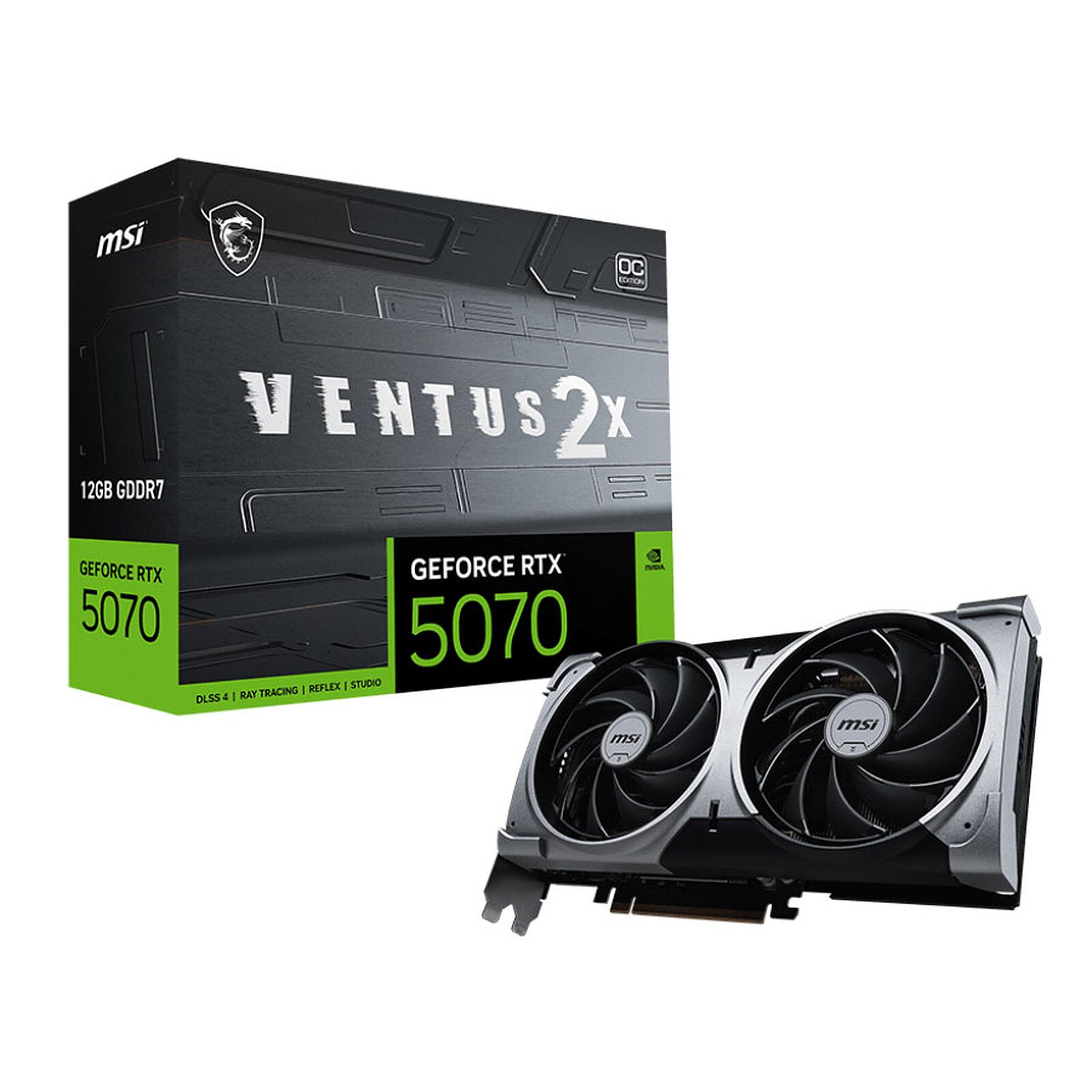 MSI GeForce RTX 5070 12G VENTUS 2X OC 1 MSI NVIDIA GeForce RTX 5070