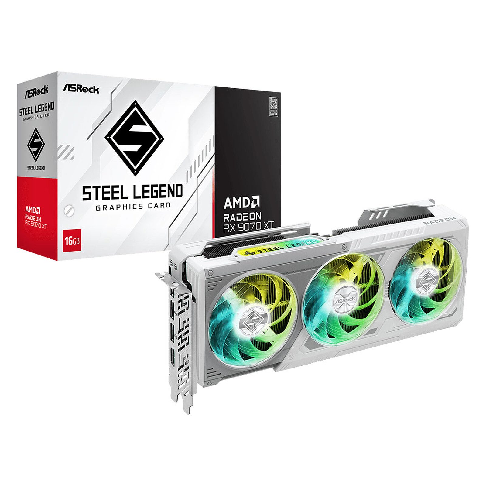 ASRock AMD Radeon RX 9070 XT Steel Legend 16GB 1 ASRock AMD Radeon RX 9070 XT