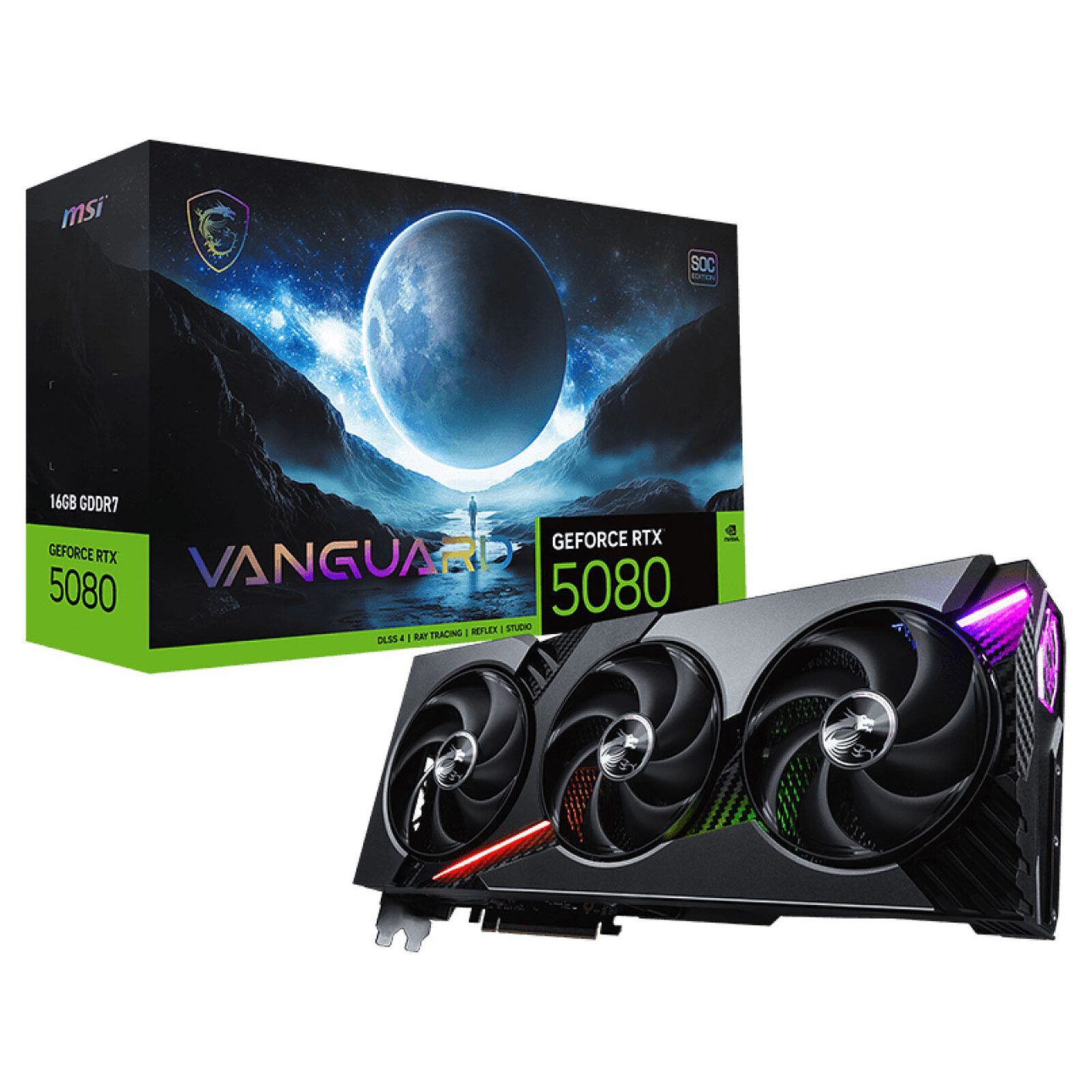 MSI GeForce RTX 5080 16G VANGUARD SOC 1 MSI NVIDIA GeForce RTX 5080