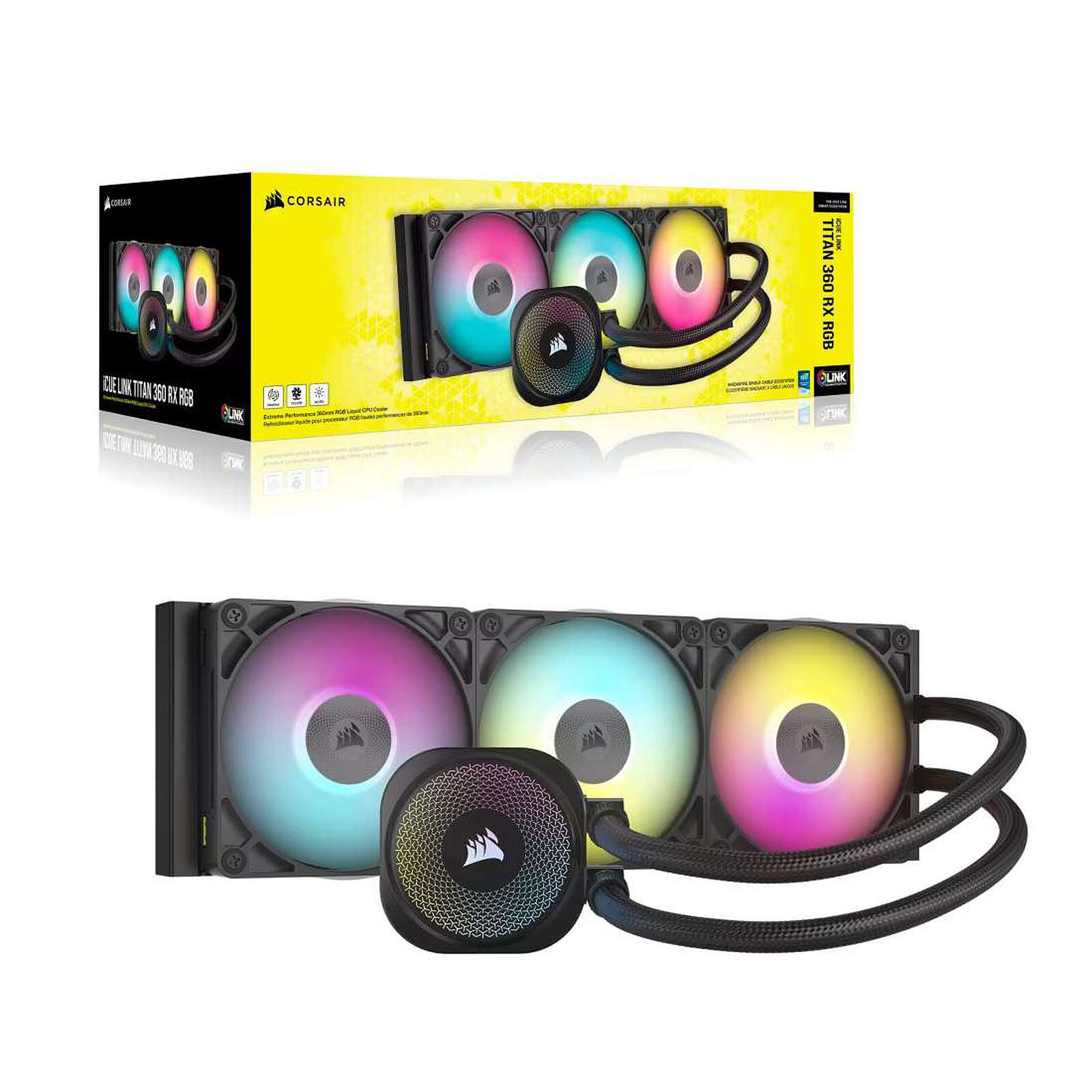 Corsair Titan 360 RX RGB (Noir) 5 Corsair watercooling Radiateur 360 mm