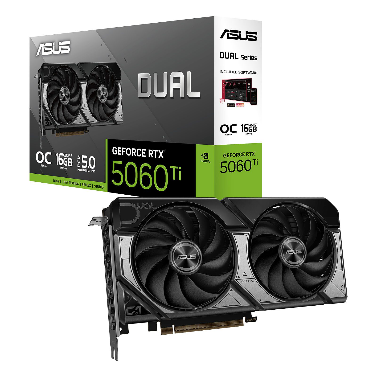 ASUS Dual GeForce RTX 5060 Ti OC Edition 16GB 1 ASUS NVIDIA GeForce RTX 5060 Ti