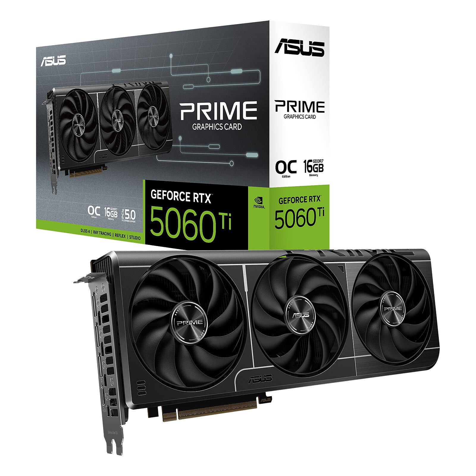 ASUS PRIME GeForce RTX 5060 Ti OC Edition 16GB 1 ASUS NVIDIA GeForce RTX 5060 Ti