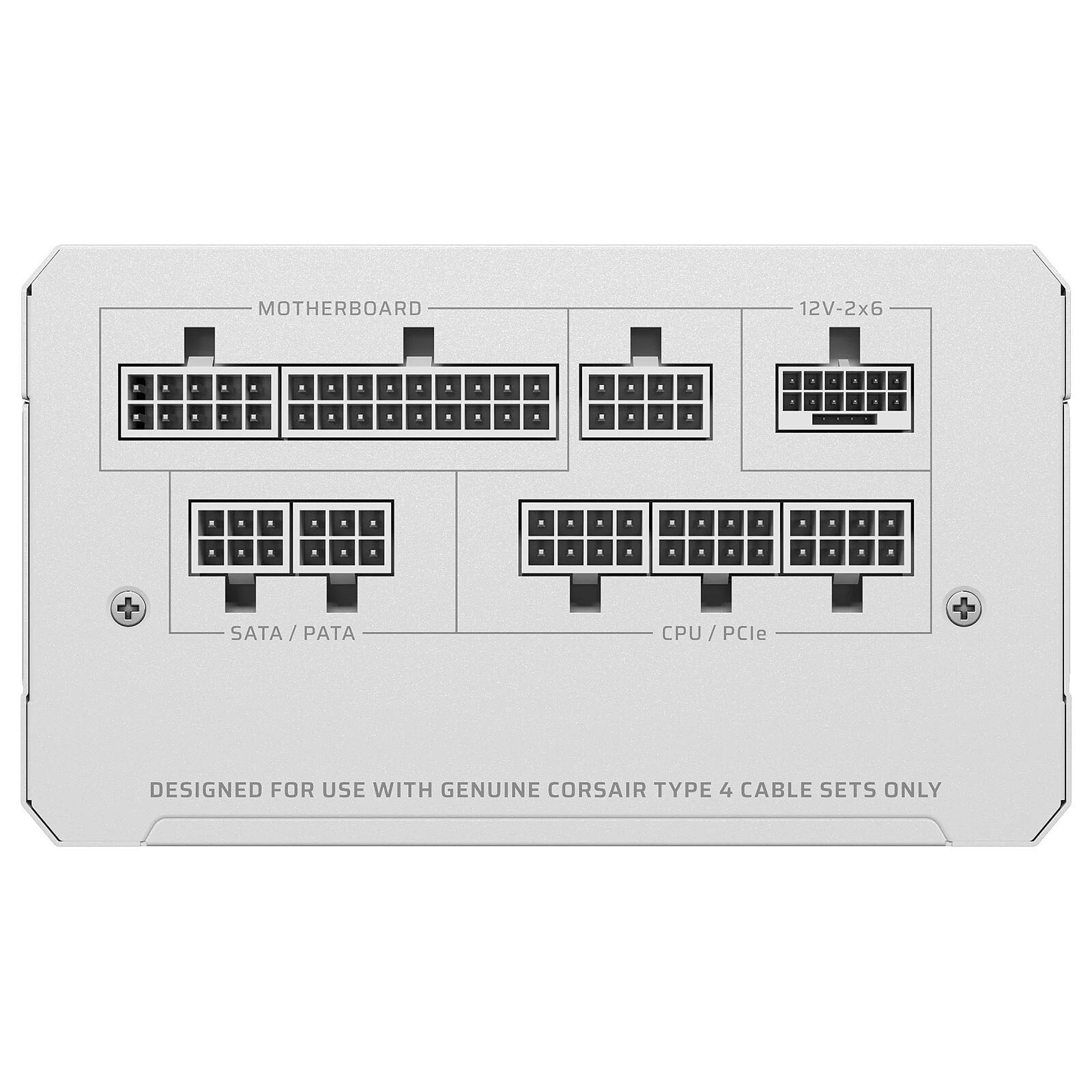 Corsair RM1000e (2025) – Blanc 3 Alimentation PC Corsair 1000 W