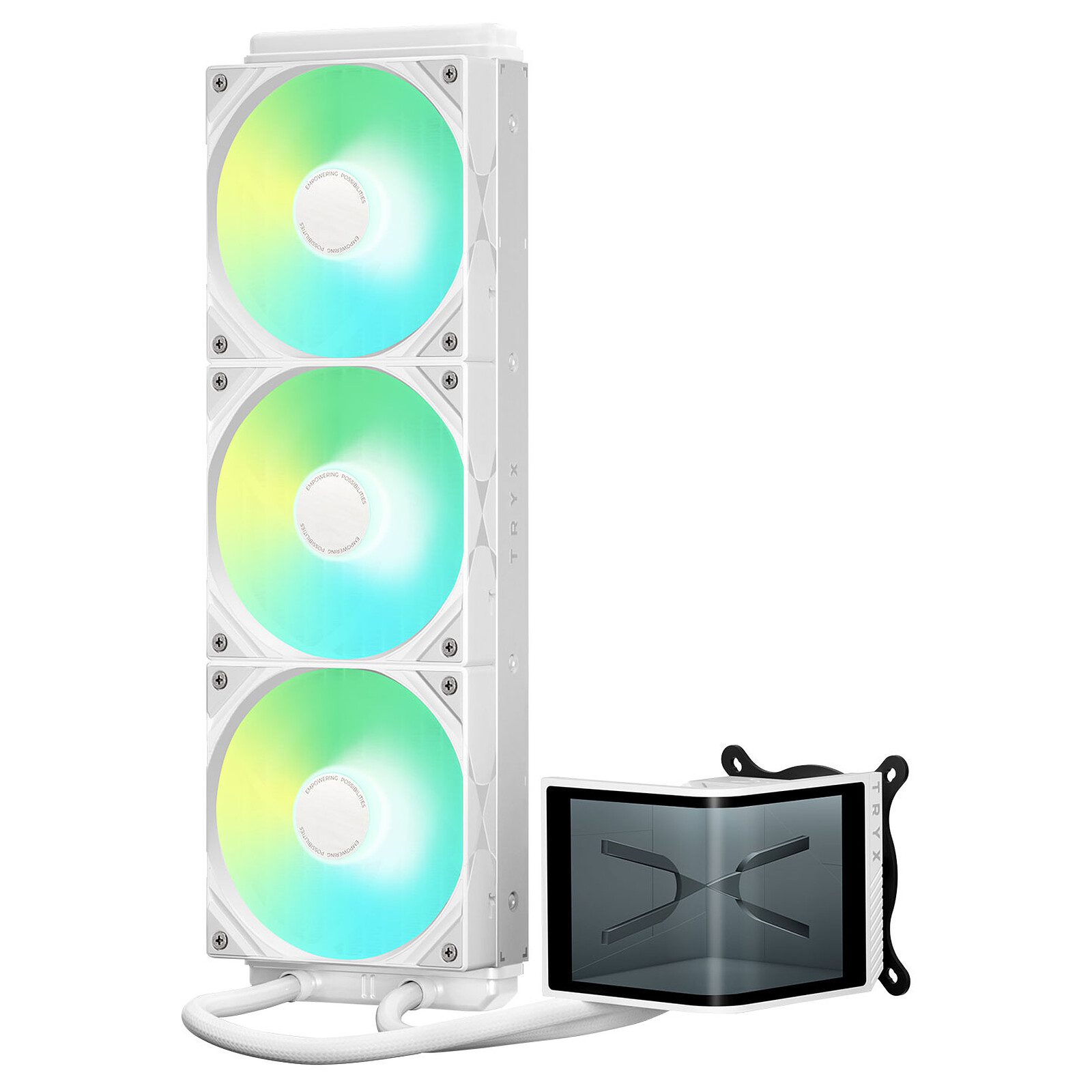 TRYX PANORAMA SE ARGB 360 – Blanc 3 TRYX watercooling Radiateur 360 mm
