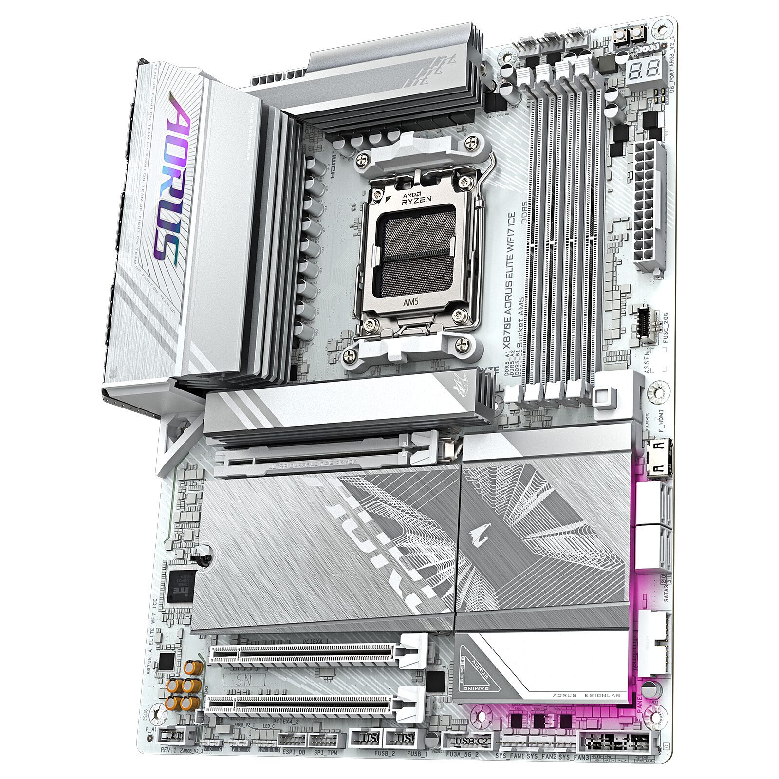 Gigabyte X870E AORUS ELITE WIFI7 ICE 2 carte mère Gigabyte AMD AM5