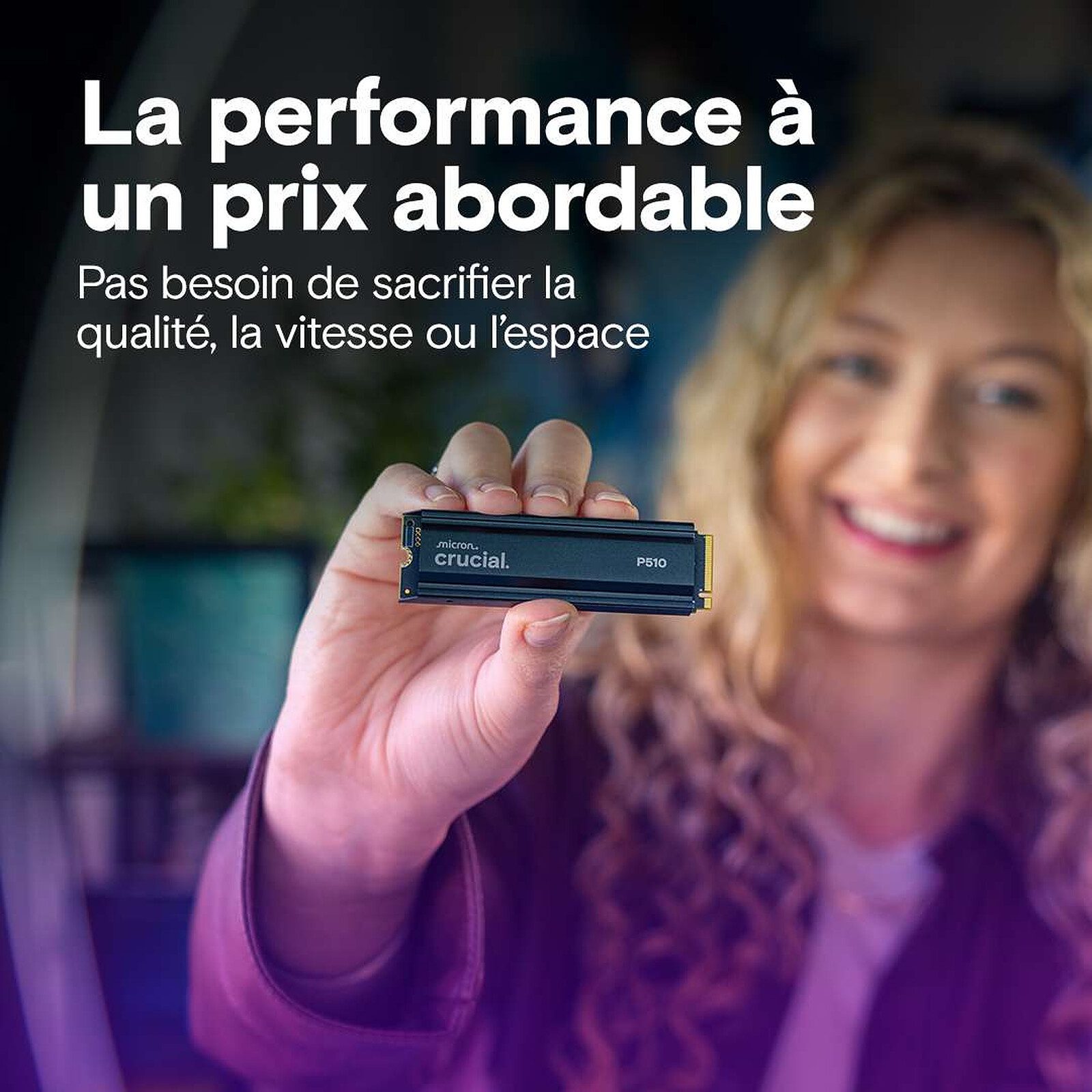 Crucial P510 1 To 2280 – Avec dissipateur 4 disque ssd Crucial
