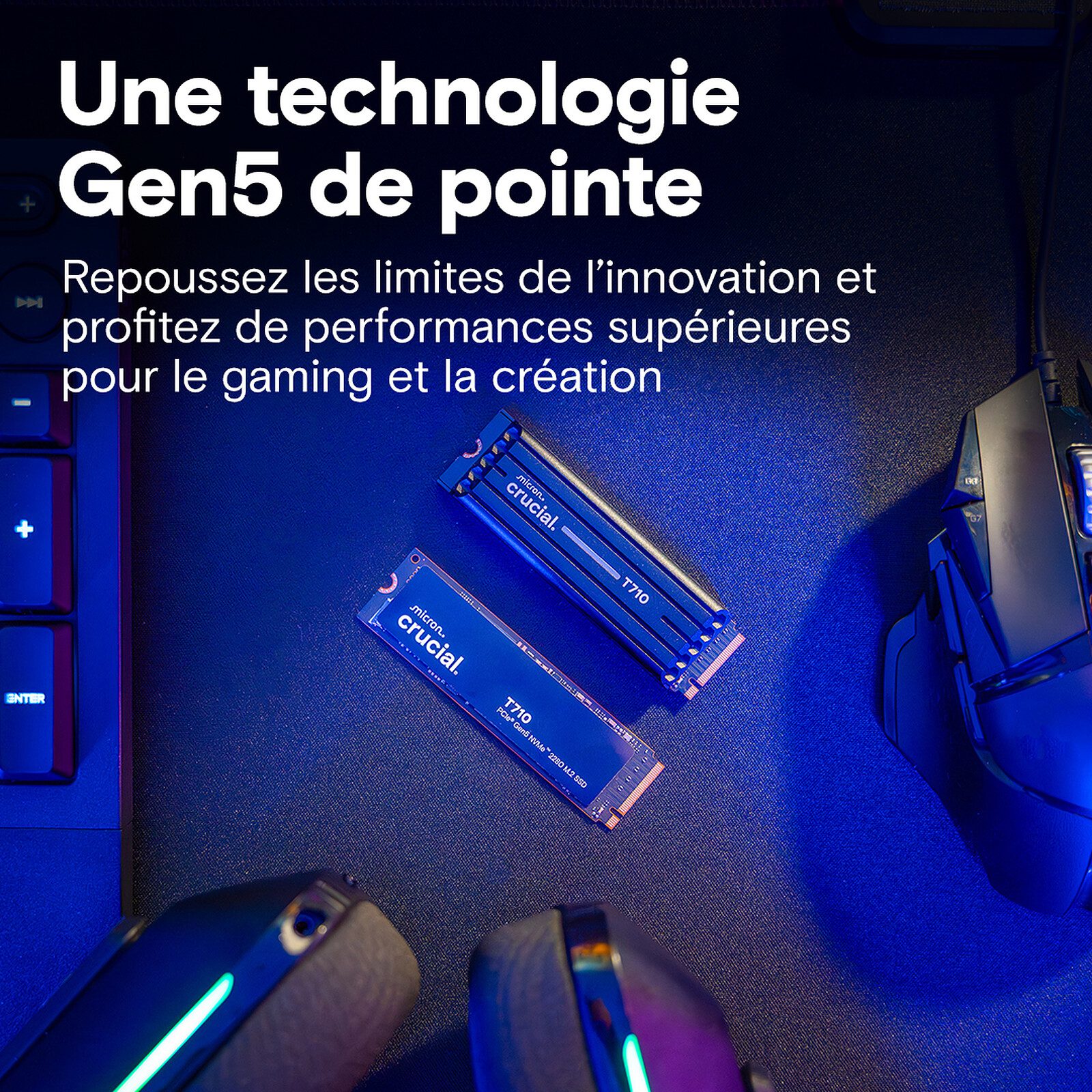 Crucial T710 1 To 5 disque dur ssd Crucial