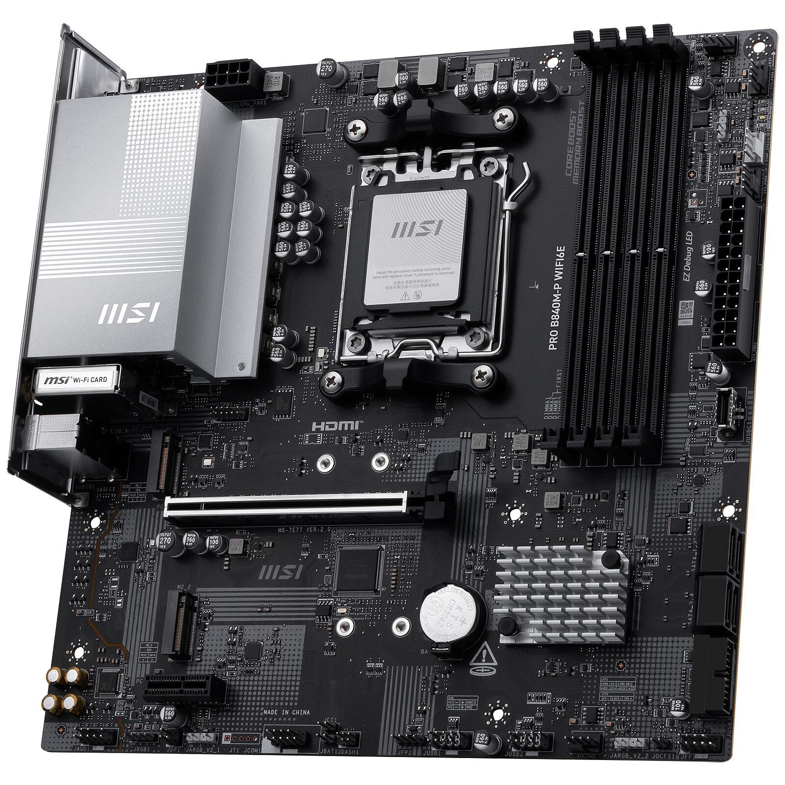 MSI PRO B840M-P WIFI6E 4 carte mère MSI AMD AM5