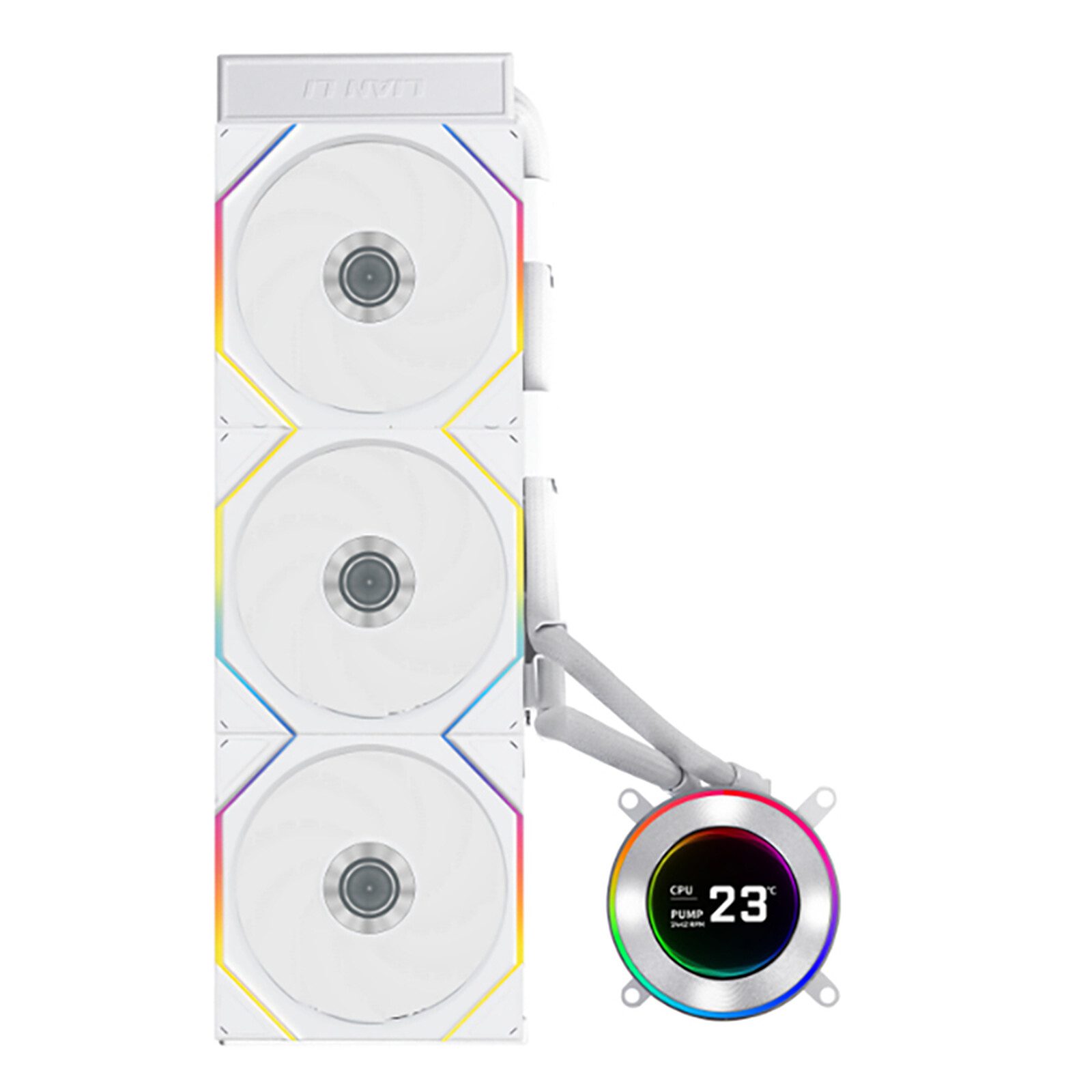 Lian Li Hydroshift II LCD-C 360TL (blanc) 2 Lian Li watercooling Radiateur 360 mm