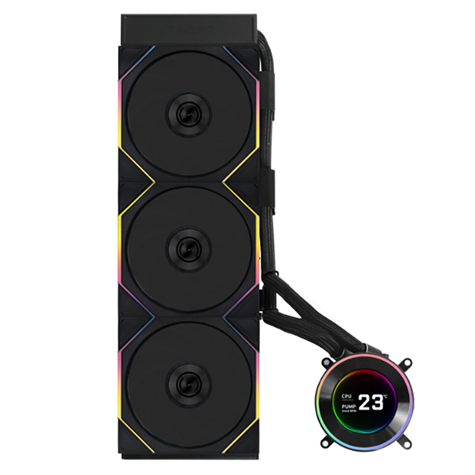 Lian Li Hydroshift II LCD-C 360TL (noir) 2 Lian Li watercooling Radiateur 360 mm
