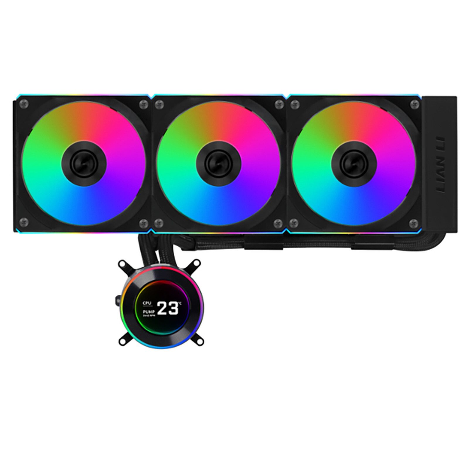Lian Li Hydroshift II LCD-C 360CL (noir) 1 Lian Li watercooling Radiateur 360 mm