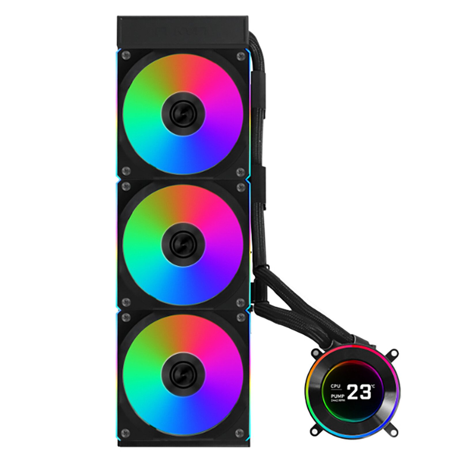 Lian Li Hydroshift II LCD-C 360CL (noir) 2 Lian Li watercooling Radiateur 360 mm