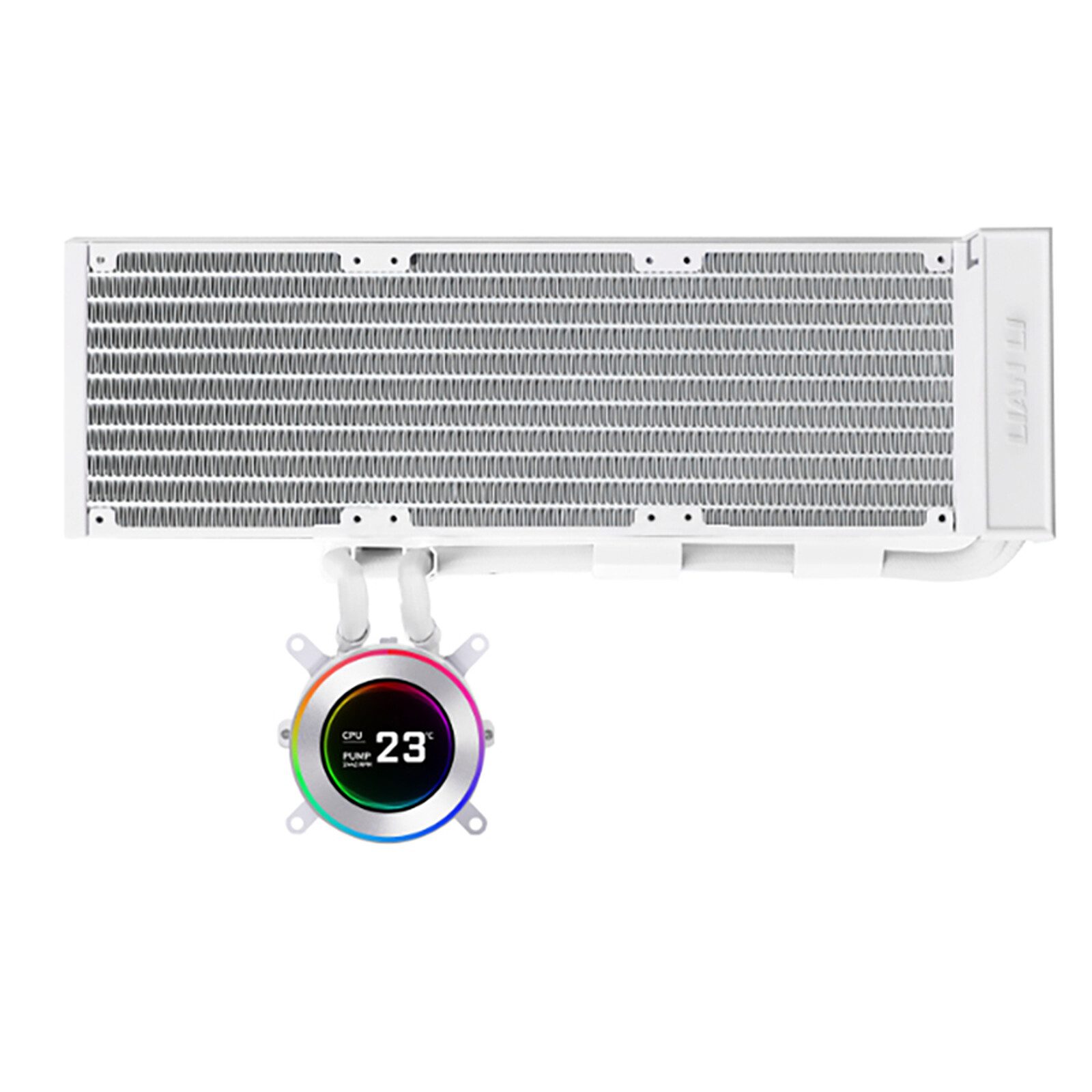Lian Li Hydroshift II LCD-C 360N Fanless (blanc) 1 Lian Li watercooling Radiateur 360 mm
