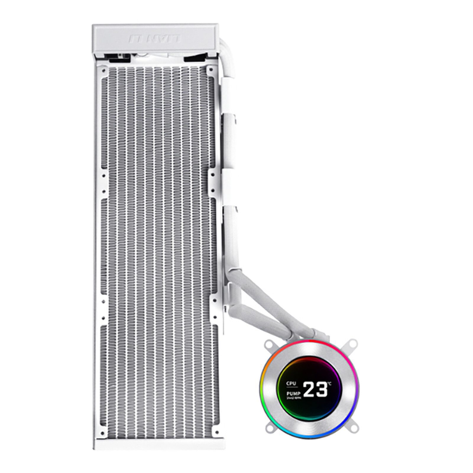 Lian Li Hydroshift II LCD-C 360N Fanless (blanc) 2 Lian Li watercooling Radiateur 360 mm