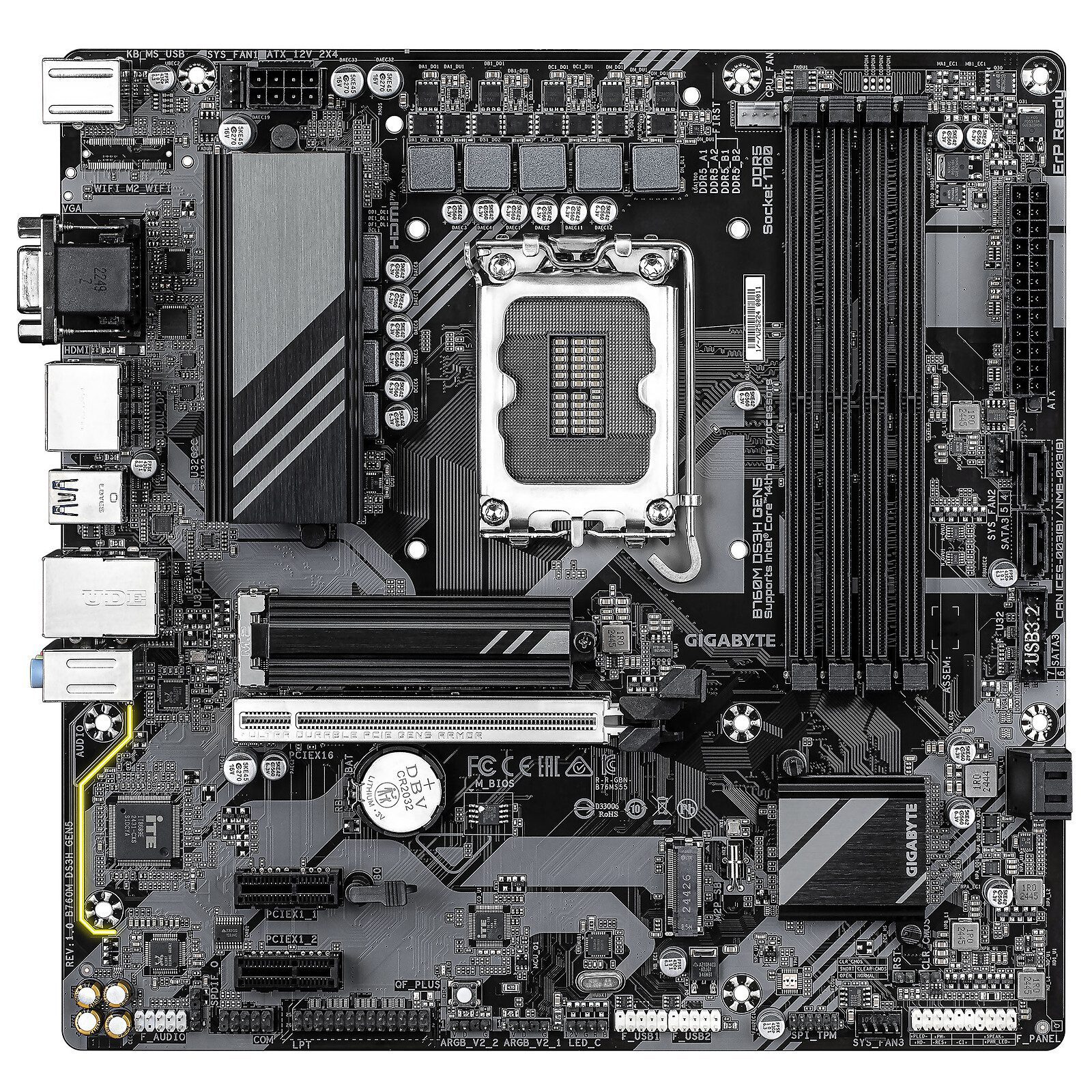 Gigabyte B760M DS3H GEN5 2 carte mère Gigabyte Intel 1700