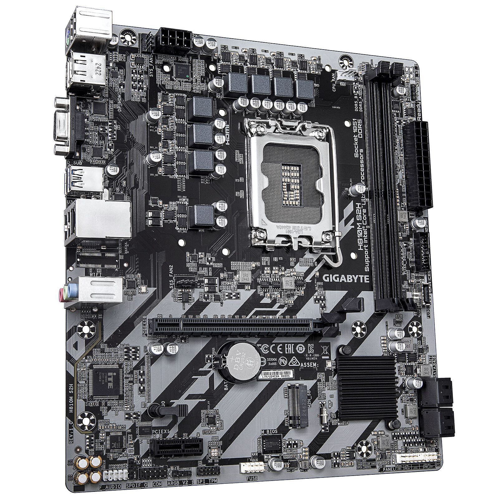 Gigabyte H810M S2H 3 carte mère Gigabyte Intel 1851