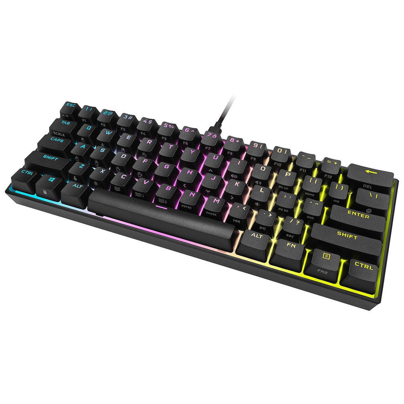 Corsair Gaming K65 Mini RGB Noir (Cherry MX Red) 3 clavier gamer AZERTY