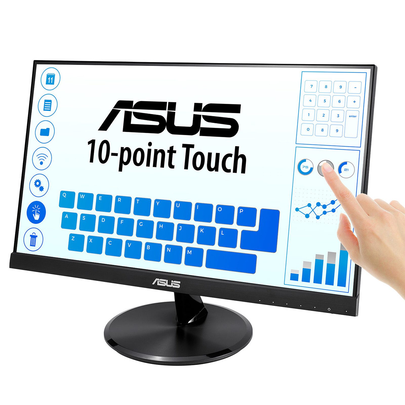 ASUS 21.5″ LED Tactile – VT229H 4 écran pc ASUS 21.5 pouces