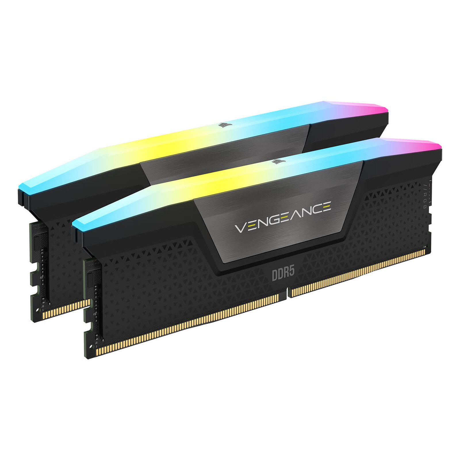Corsair Vengeance RGB DDR5 128 Go (2 x 64 Go) 6000 MHz CL40 – Noir 2 RAM Corsair DDR5 6000 MHz 128 Go