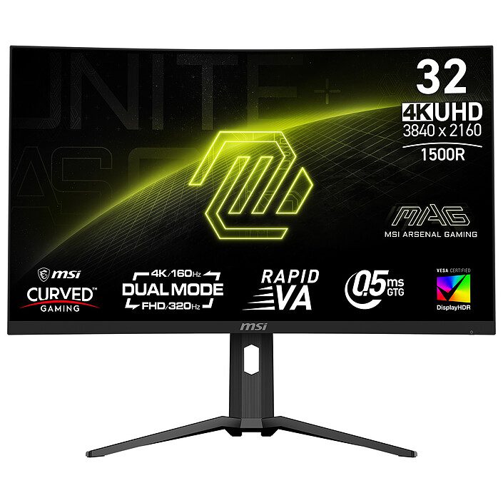 MSI 31.5" LED - MAG 321CUPDF 1 écran pc MSI 31.5 pouces