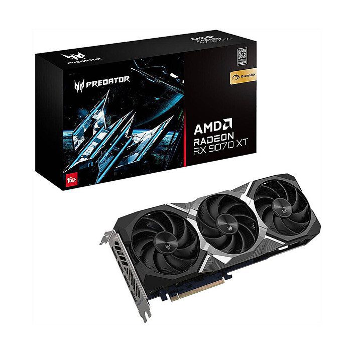 Acer PREDATOR BiFrost AMD Radeon RX 9070 XT OC 16 Go 1 Acer AMD Radeon RX 9070 XT