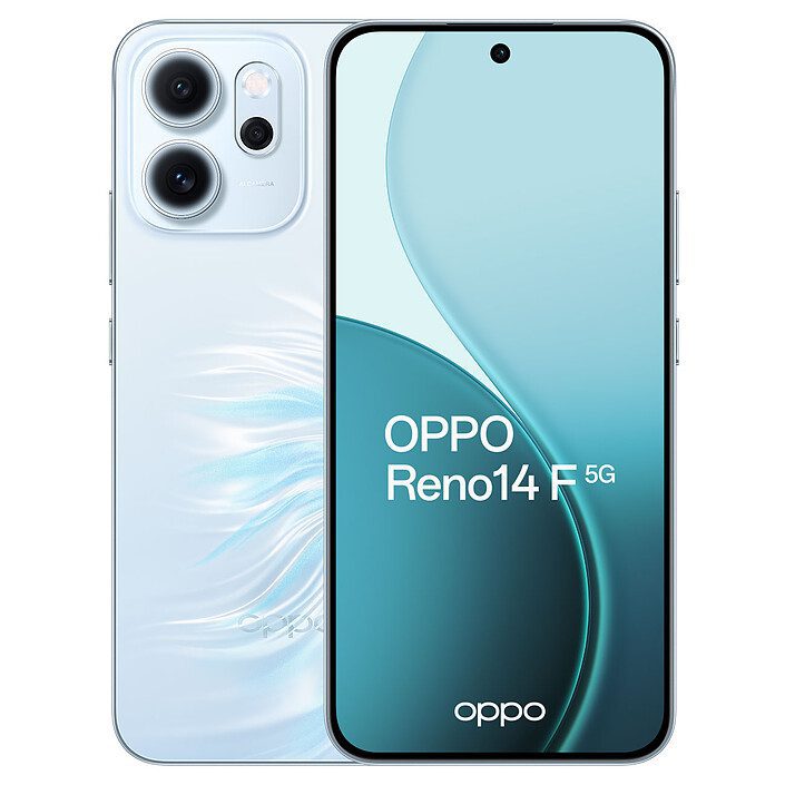 OPPO Reno14 F 5G Bleu Opale (8 Go / 256 Go) 1 Pc portable OPPO
