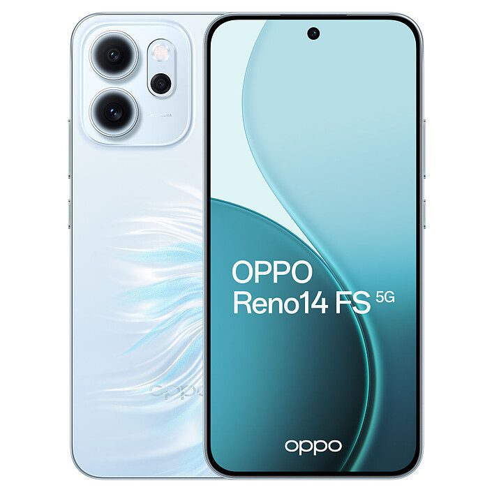 OPPO Reno14 FS 5G Bleu Opale (12 Go / 512 Go) 1 Pc portable OPPO