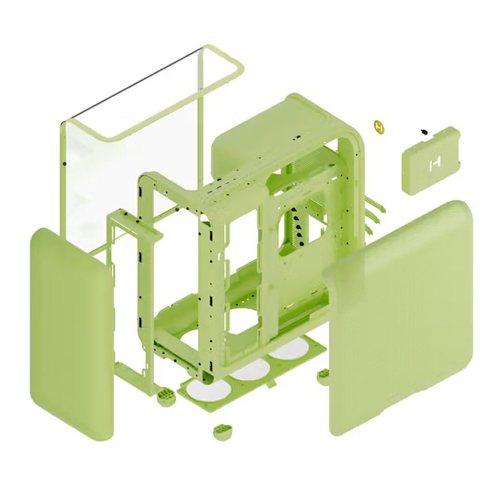 Hyte X50 TG (Vert) 5 tour pc Hyte