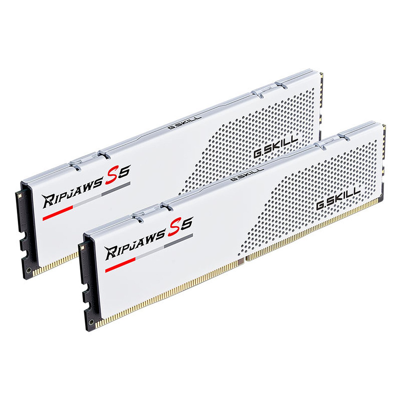 G.Skill RipJaws S5 Low Profile 96 Go (2 x 48 Go) DDR5 6000 MHz CL30 – Blanc 2 RAM G.Skill DDR5 6000 MHz 96 Go