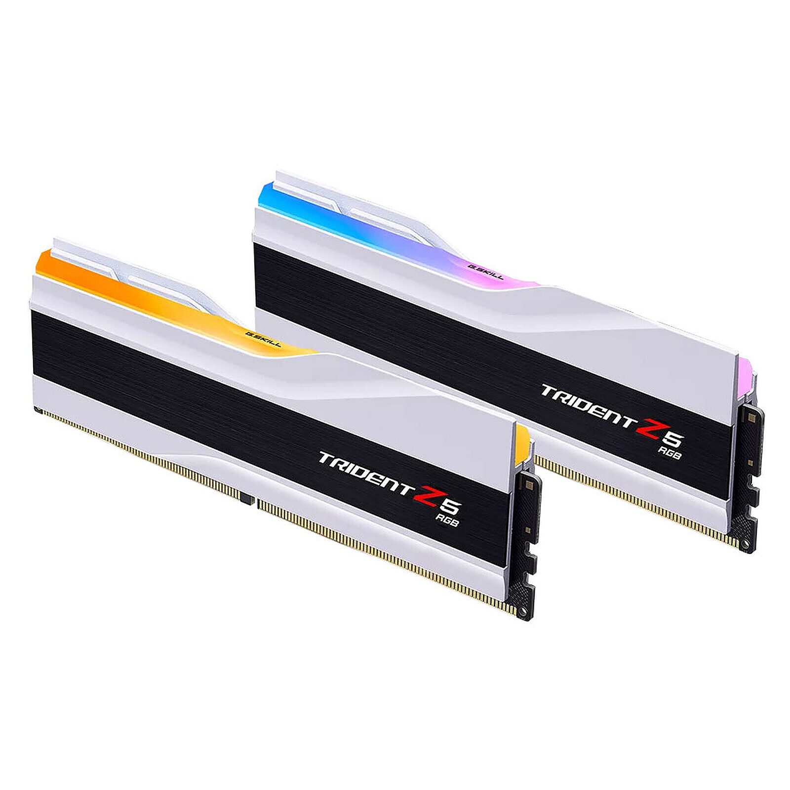 G.Skill Trident Z5 RGB 32 Go (2 x 16 Go) DDR5 7200 MHz CL34 – Blanc 2 RAM G.Skill DDR5 7200 MHz 32 Go