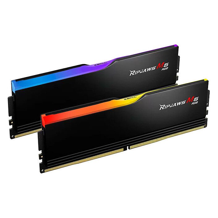 G.Skill Ripjaws M5 RGB 64 Go (2 x 32 Go) DDR5 6000 MHz CL28 - Noir 1 RAM G.Skill DDR5 6000 MHz 64 Go