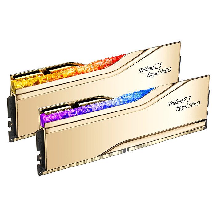 G.Skill Trident Z5 Royal Neo 48 Go (2 x 24 Go) DDR5 6000 MHz CL28 - Or 1 RAM G.Skill DDR5 6000 MHz 48 Go