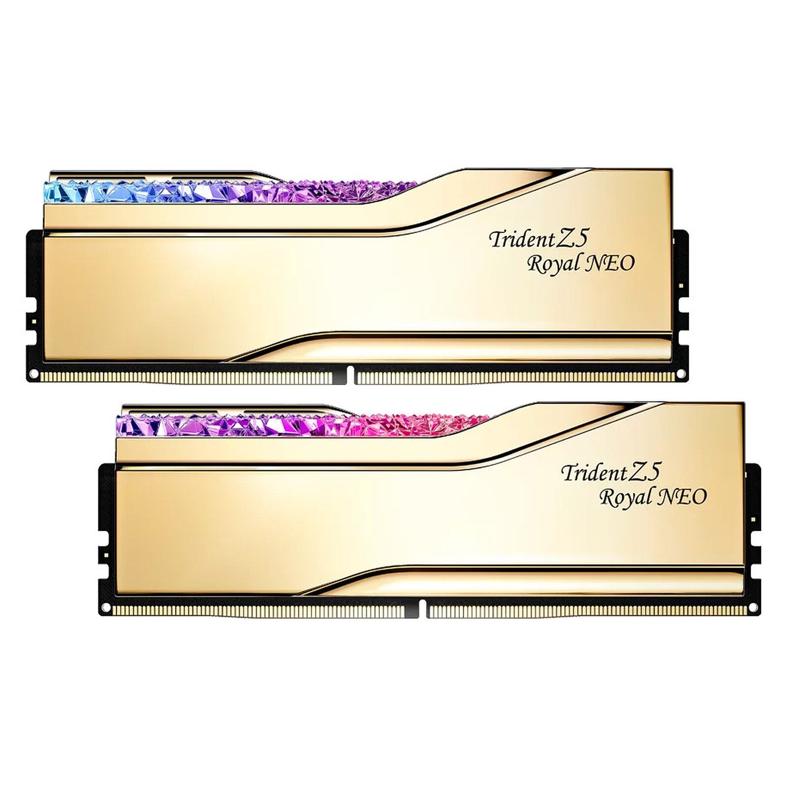 G.Skill Trident Z5 Royal Neo 32 Go (2 x 16 Go) DDR5 8000 MHz CL38 – Or 2 RAM G.Skill DDR5 8000 MHz 32 Go