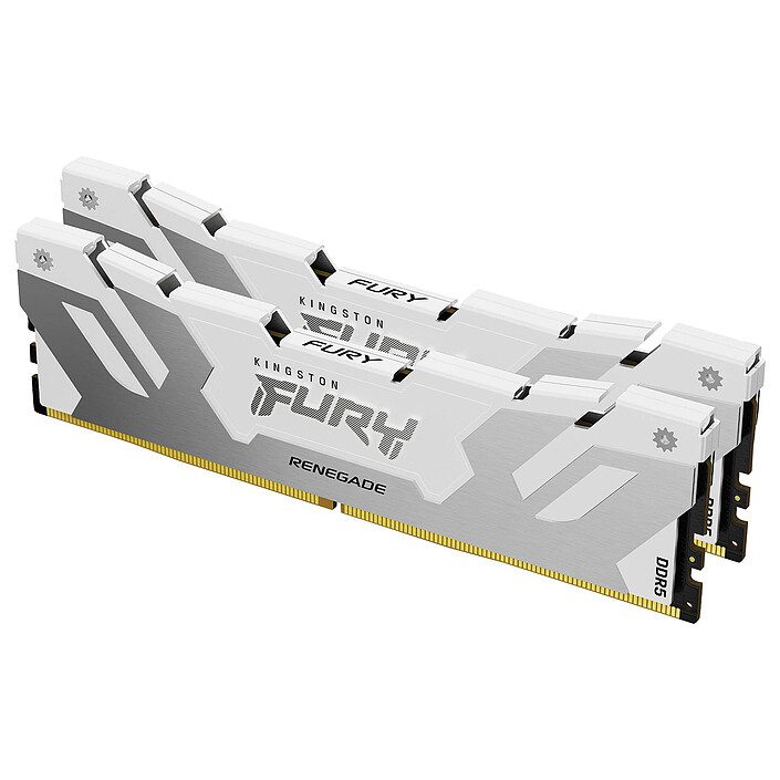 Kingston FURY Renegade 32 Go (2 x 16 Go) DDR5 7200 MHz CL38 - Blanc 1 RAM Kingston DDR5 7200 MHz 32 Go