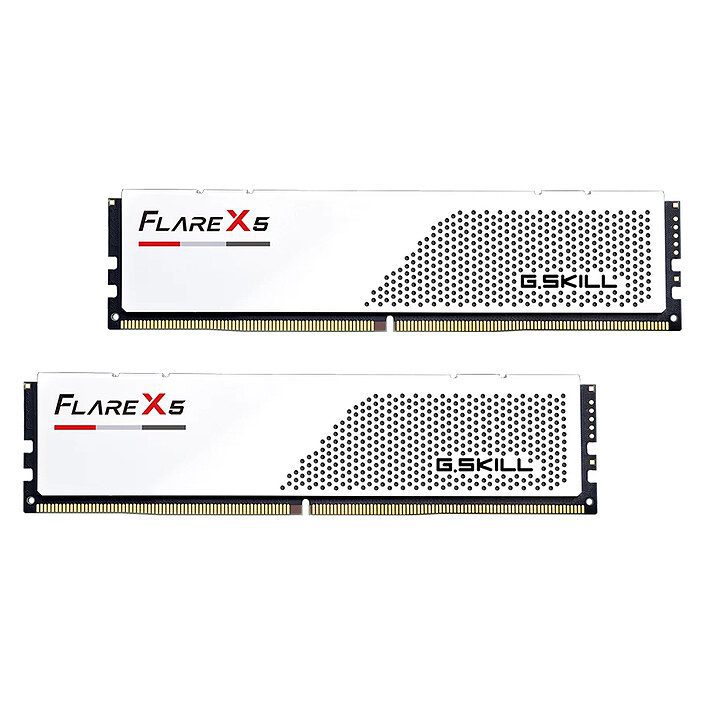 G.Skill Flare X5 Series Low Profile 96 Go (2 x 48 Go) DDR5 6000 MHz CL30 - Blanc 1 RAM G.Skill DDR5 6000 MHz 96 Go